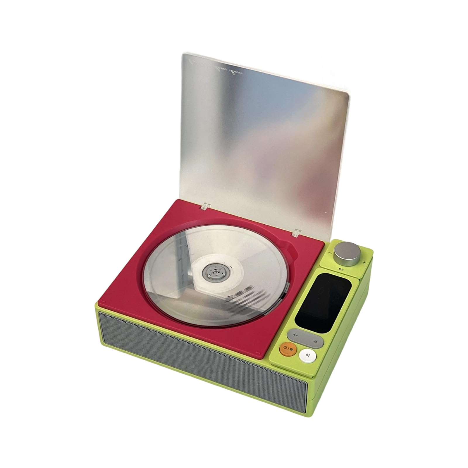 Lecteur de musique compact avec cristaux, son clair, haut-parleurs intégrés et commandes simples pour les personnes âgées, les activités de plein air, lecteur CD portable pour les voyages