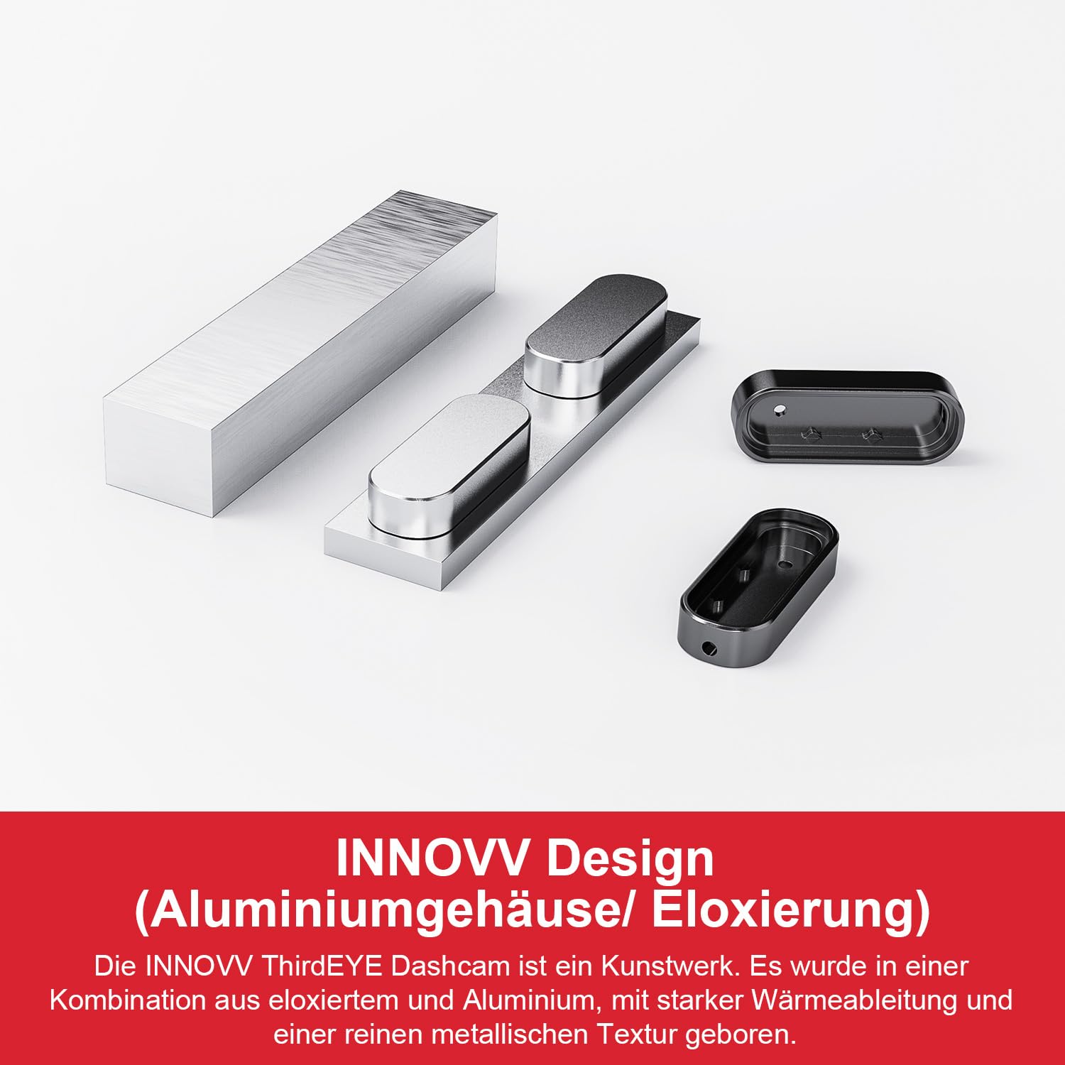 INNOVV ThirdEye Motorrad Toter-Winkel Assistent mit ak, und opt, Alarm, Wasserdichtes Motorrad Assistenzsystem erkennt Gefahren von der Seite und Hinten, Für Motorräder, E-Bike (Spiegel Version)