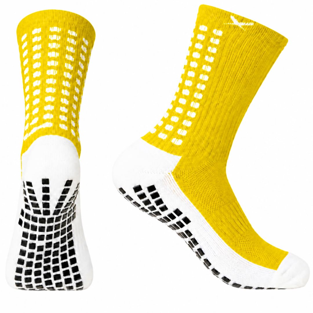 Lux Dual Grip Soccer Socks for Men &amp; Women - DualGrip Engineered for Performance &amp; Comfort - Anti-Slip Grip Socks for Soccer