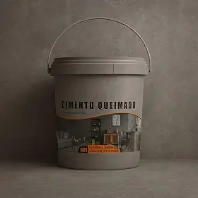 Revestimento Cimento Queimado Piso E Parede Pronto Pra Uso 5Kg