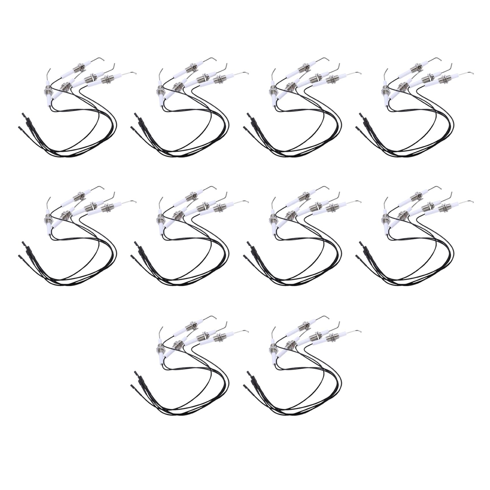 Ignition Accenditore di Elettrodi Ceramici A Spina con 30cm nel Terminale Rotondo 50pcs / 2.3mm