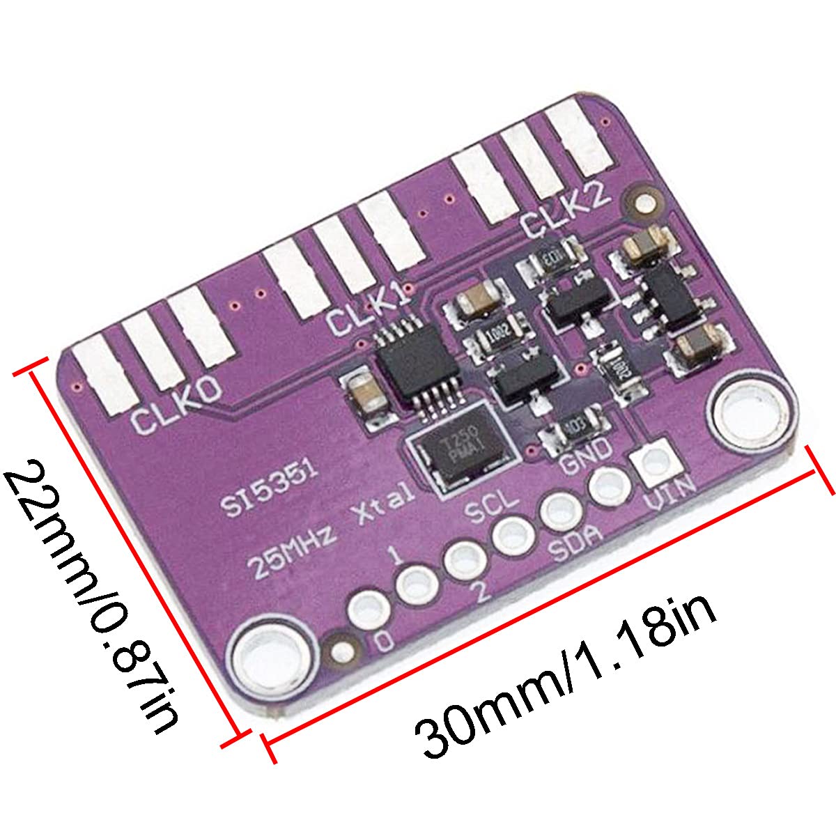 3-5VDC CJMCU-5351 Si5351A clock generator signal generator module I2C 25MHZ controller clock 8KHz to 160MHz with Male and female DuPont cables for per Arduino IDE