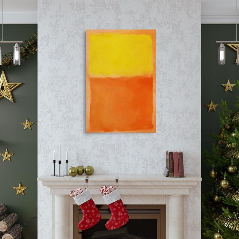 Impression sur toile jaune pour réchauffer une décoration de salon trop blanche - 6