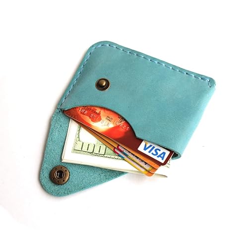 Miniatura 6 de Genuine Leather slim Card Case Wallet Front Pocket Card Organizer