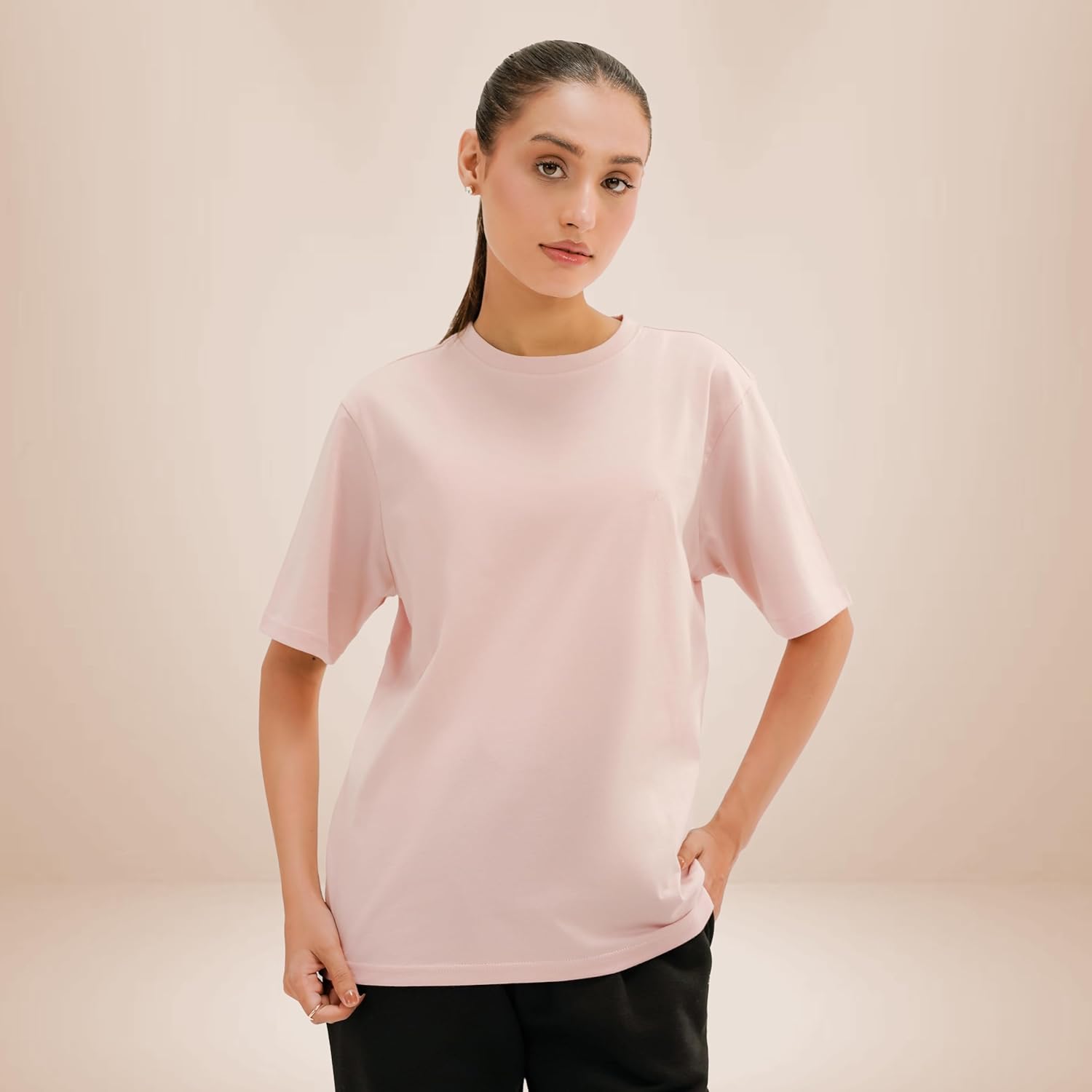 Women's Classic Crew Neck T-Shirt - Soft Cotton Blend, Short Sleeve Tee - Image 6