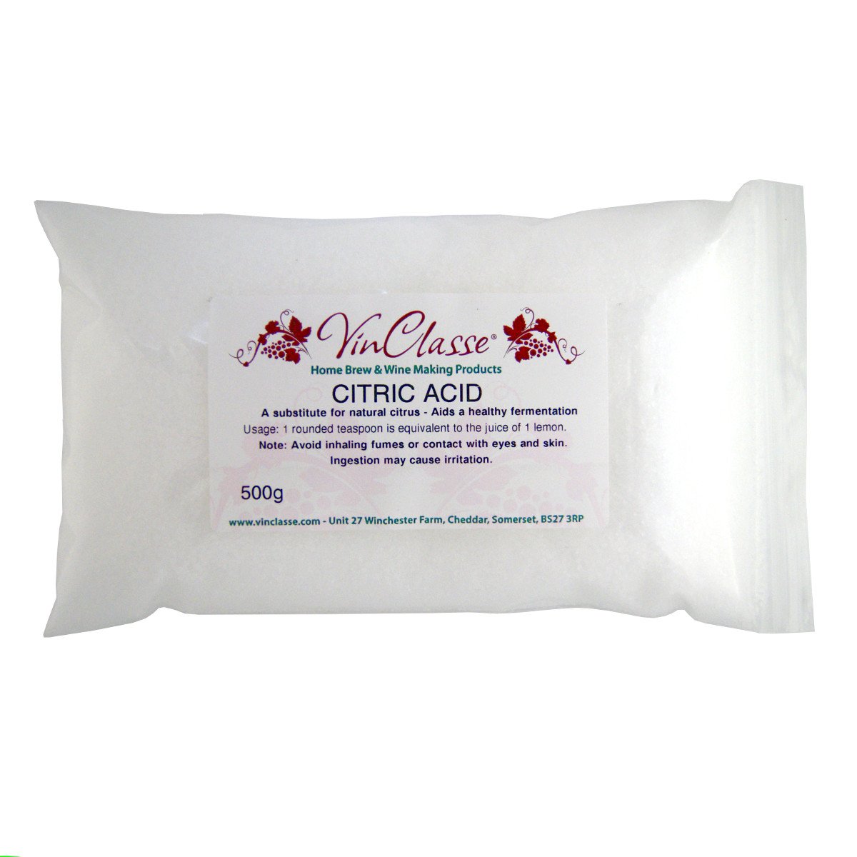 VinClasse Citric Acid 500g