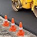 Orange Safety Cones with 12 inch Reflective Stripe | Traffic, Sports, Soccer, Parking, Warning Cones for Professionals, Kids (6 Pack)