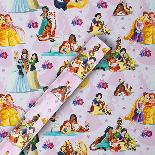 Papier cadeau Disney Princesses robuste pour découpe droite 2m - 8