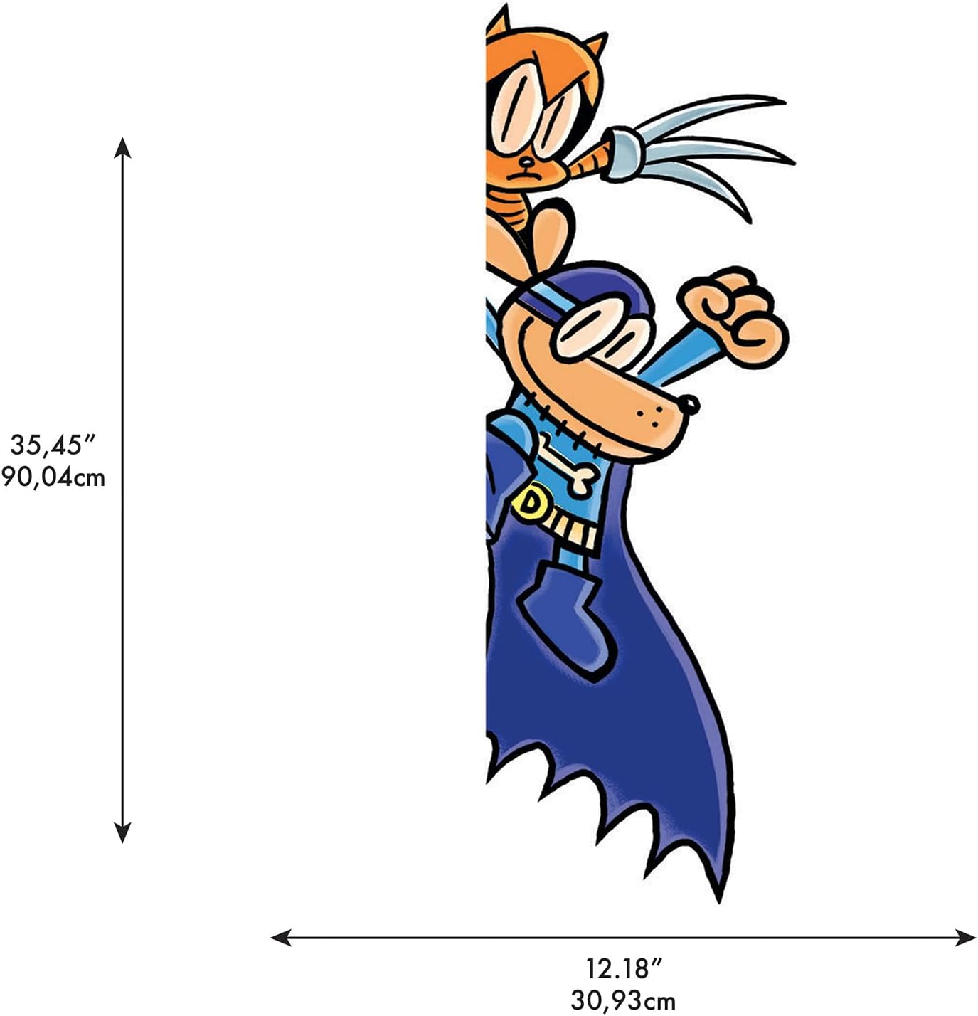Dog Man and Friends Giant Peel and Stick Wall Decals