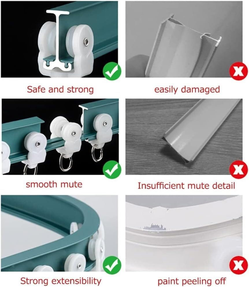 Groupe de rail de plafond de chambre et salon avec kit complet