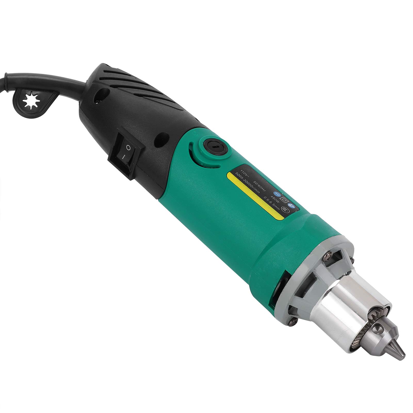 Juego de Herramientas Rotativas Eléctricas, Juego de Pulido de Corte Eléctrico de 480 W, Juego de Taladro Eléctrico de Velocidad Variable, Succión en Espiral, Velocidad Ajustable