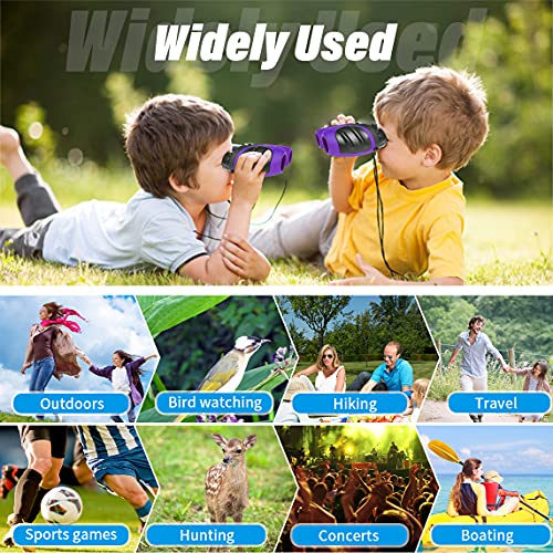 Binoculares compactos para niños 8 aumentos impermeables miniatura 4