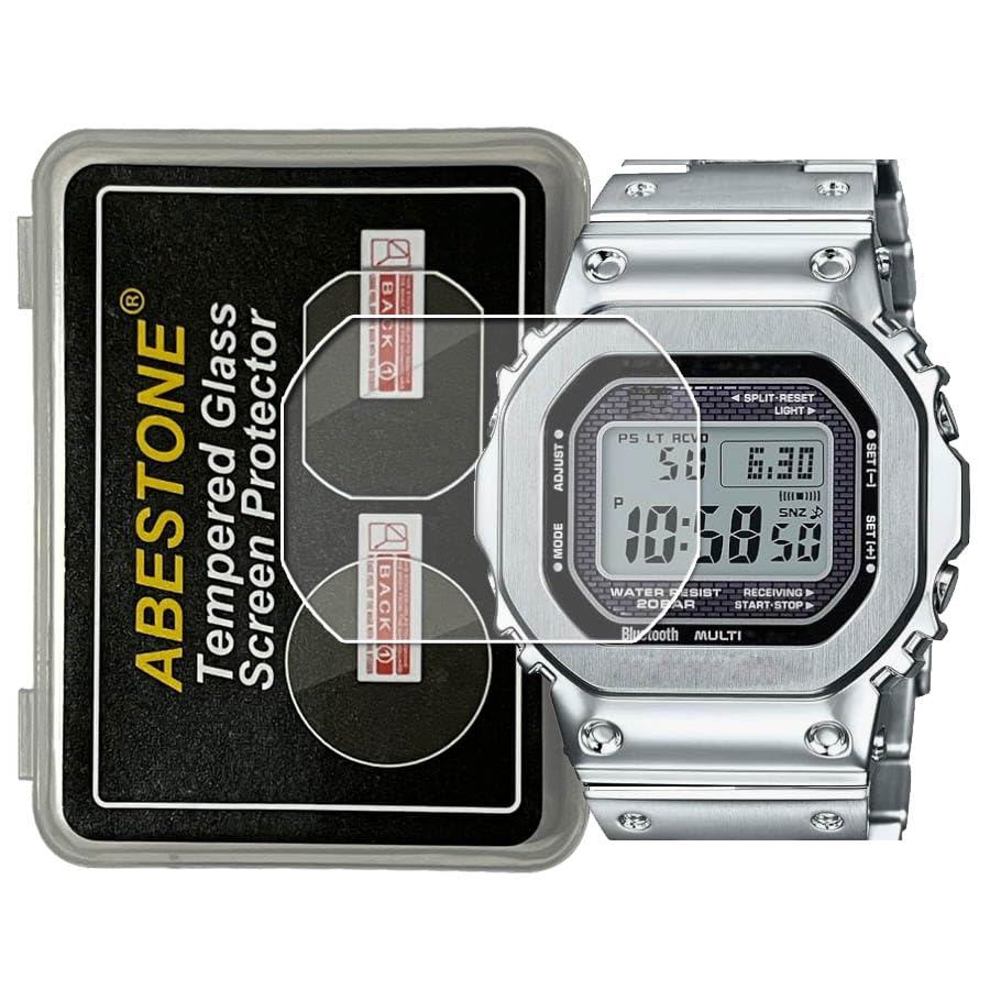 G-SHOCK GMW-B5000D-1JF 後付けバンパー　ガラスフィルム Amazon.co.jp: [2枚入り]For 腕時計GMW-B5000-D1 用9H強化ガラス
