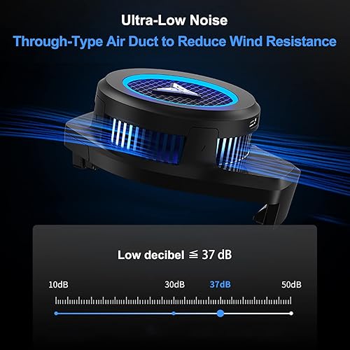 Miniatura 3 de Flydigi Enfriador de teléfono celular B6, radiador portátil para pantalla de teléfono de 4.7 a 6.7 pulgadas, potente 20 W, control de temperatura de