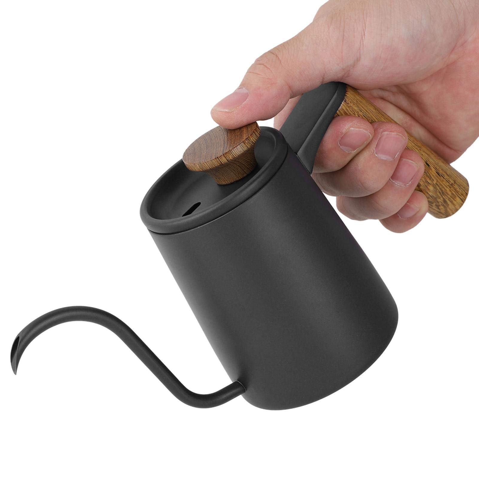 Cafetière à col de cygne en acier inoxydable, goutte à main, machine italienne, pot Moka, bouilloire à thé, accessoires de café de cuisine, 250ml, 350ml  15