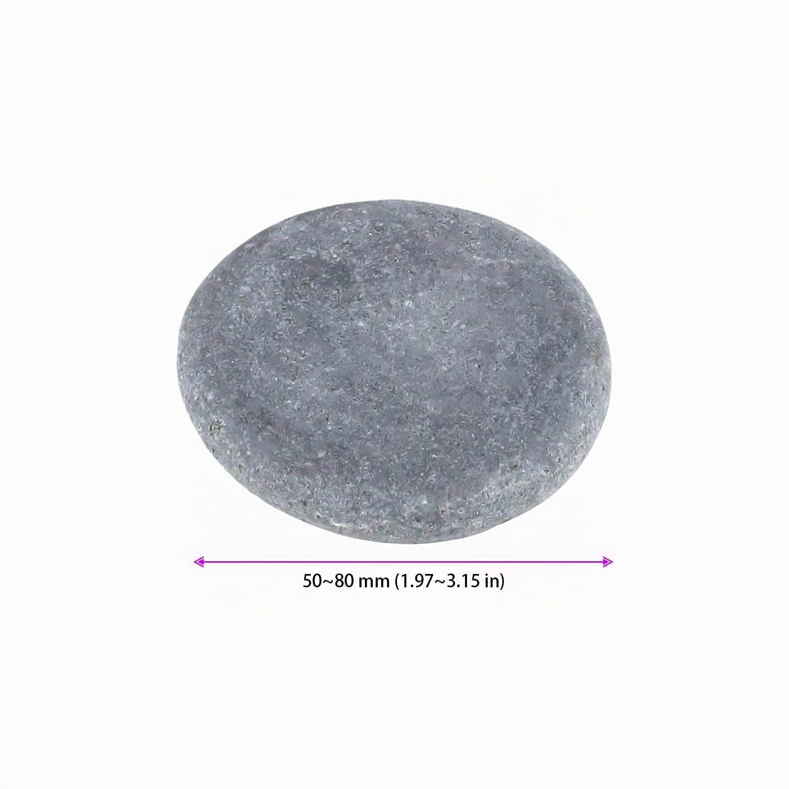 SOUJAP Lot de 40 galets de plage plats de 5 à 8 cm, roche de rivière lisse et plate pour peinture, pierre de rivière naturelle pour peinture, artisanat, décoration
