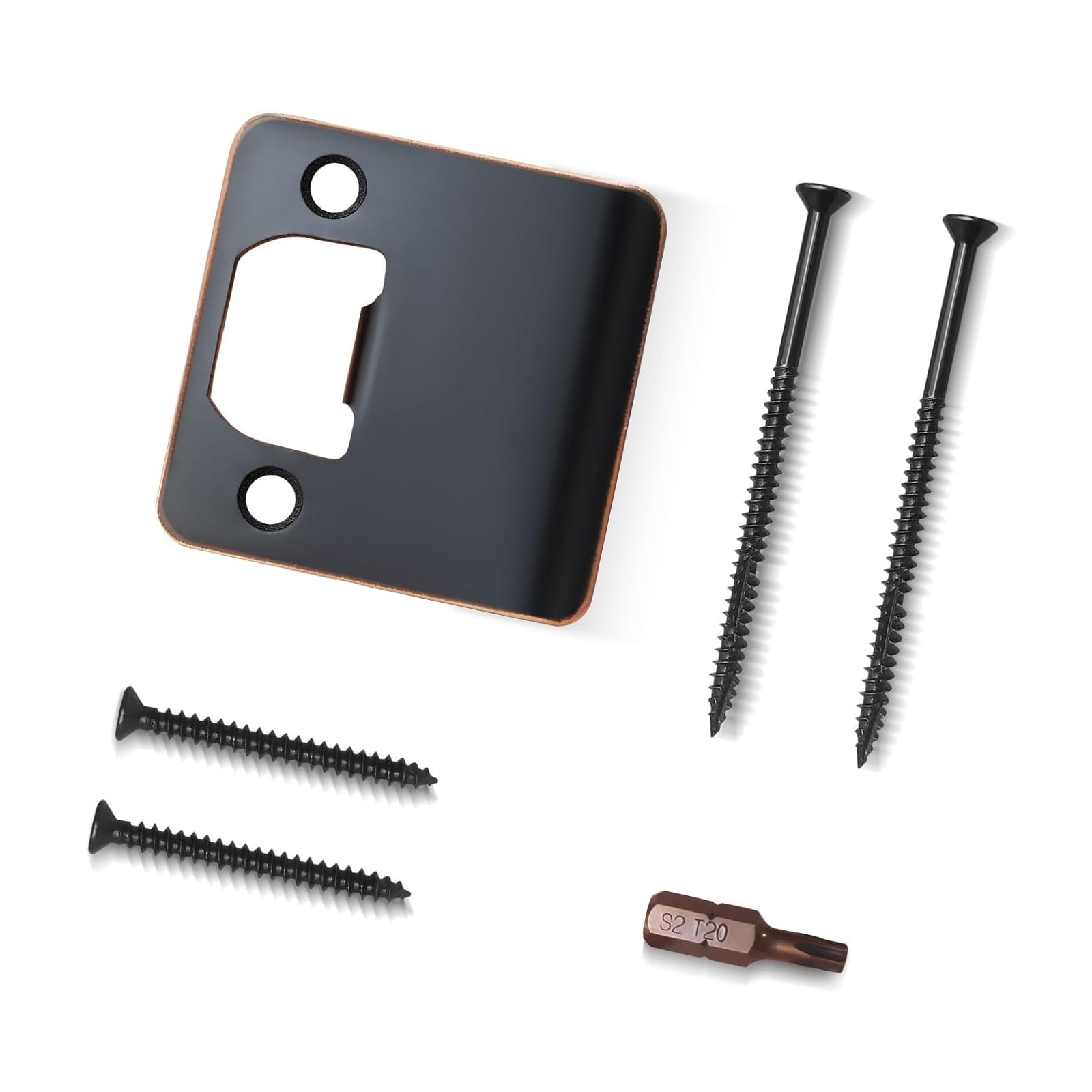 Door Strikes Plate Tongue Buckle Plates Door Latches Guide Plate for Damaged Doors Frame Repair High Strength Latches Security Reinforcement Repair