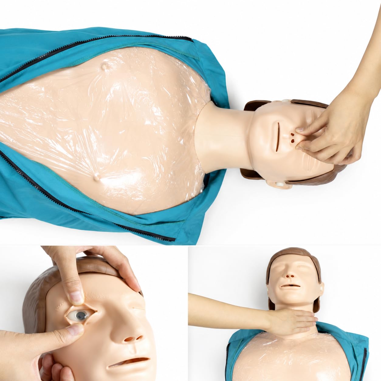 Kit di manichino da allenamento per adulti per insegnamento medico completo del corpo, ideale per l'allenamento di medici e infermieri, anatomia completa per la pratica delle abilità salvavita