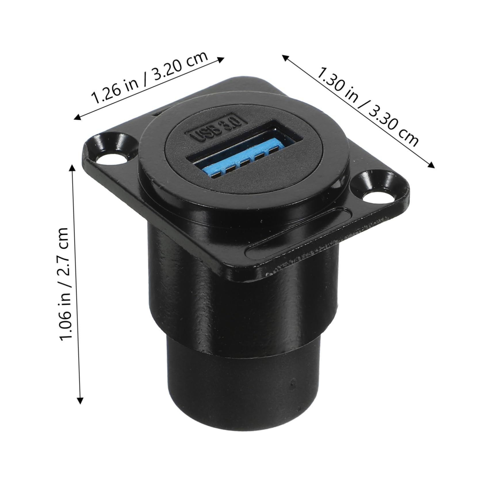 Alipis 5stücke USB Panel Mount Coupler Wasserdichter USB Flush Mount Adapter Für Desktop Und Laptop Übertragungsgeschwindigkeit Kompatibel Schutzabdeckung