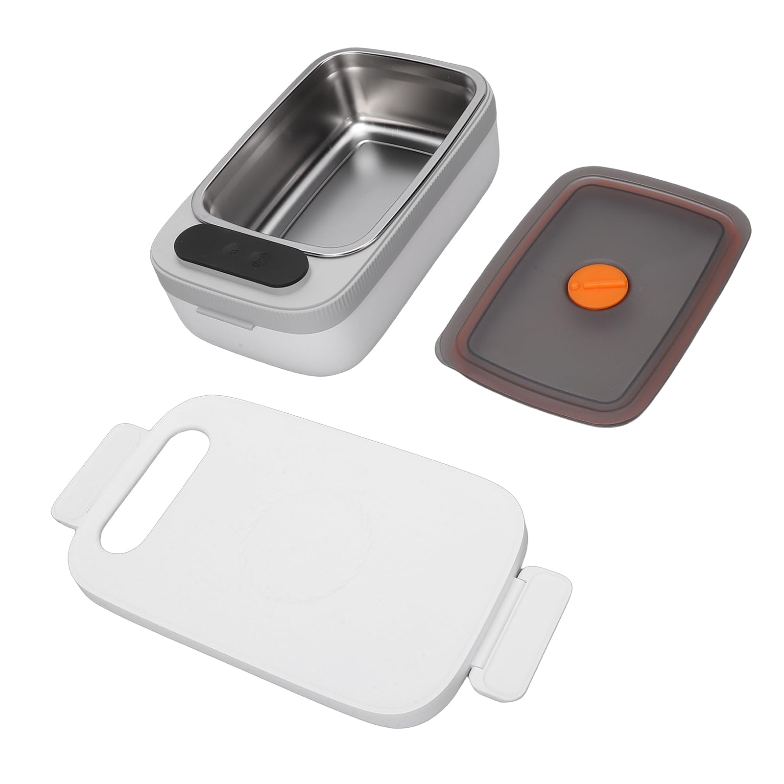 Portapranzo Elettrico in Acciaio Inossidabile da 1000 Ml, Scaldavivande Ricaricabile Tramite USB con 14000 MAh, 7 Livelli di Riscaldamento, per Studenti, Pendolari
