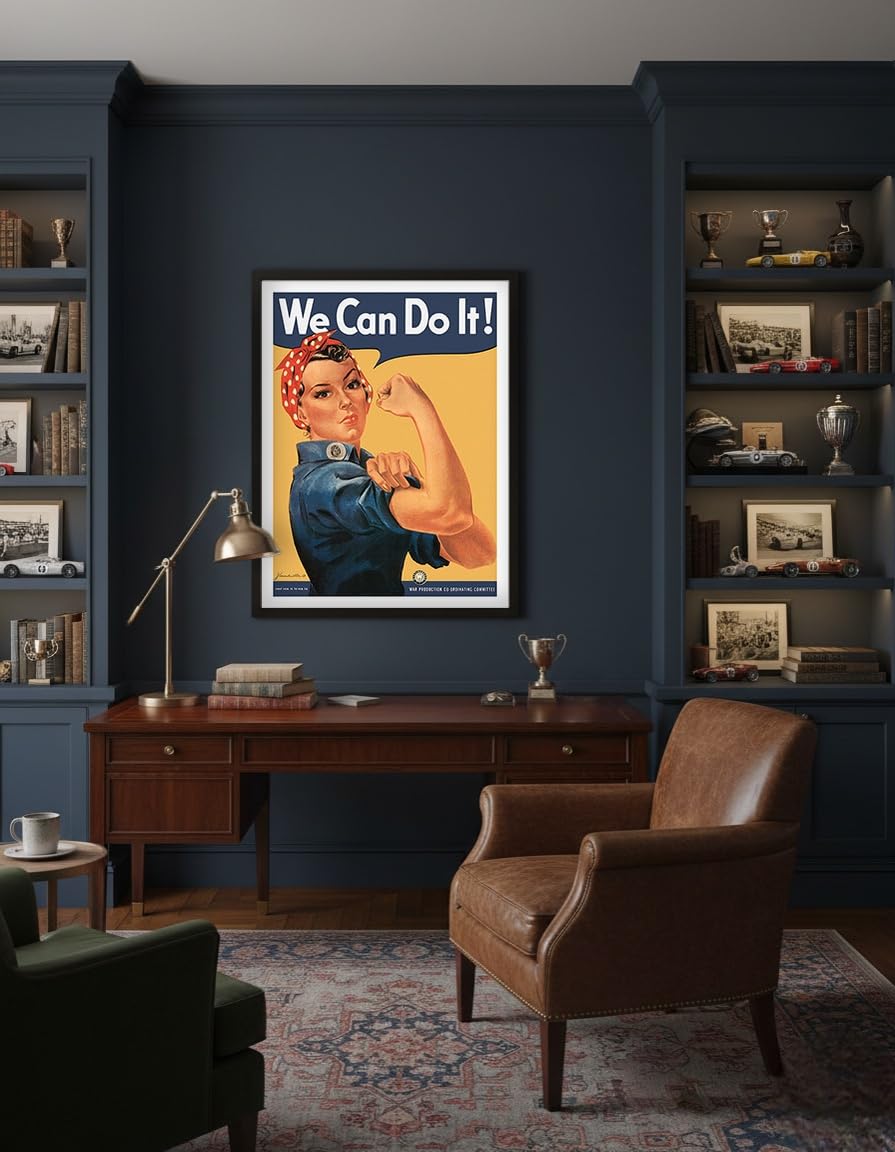 We Can Do It - Rosie the Riveter - Pôster de guerra vintage por J