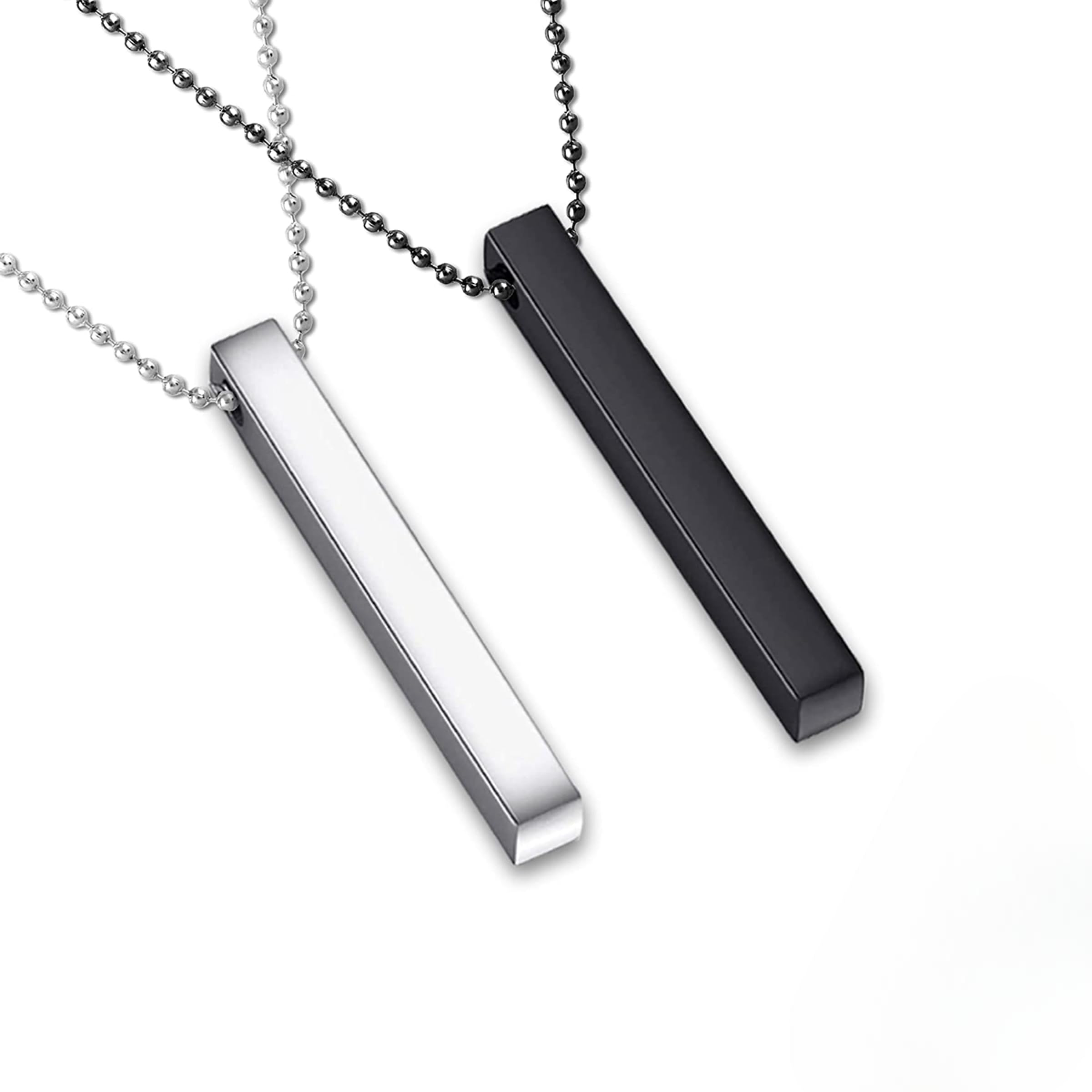 See full amazon price history chart for Mohaa Sleek Silver Black 3D Cuboid Vertical Bar Pendant Necklace for Men & Boys 24-Inch Pure Titanium Steel with Round Box Chain (Pack Of 2) Mohaa Sleek Silver Black 3D Cuboid Vertical Bar Pendant Necklace for Men & Boys 24-Inch Pure Titanium Steel with Round Box Chain (Pack Of 2) (B0CNT7SKC5) Amazon Price History, Amazon Price Tracker