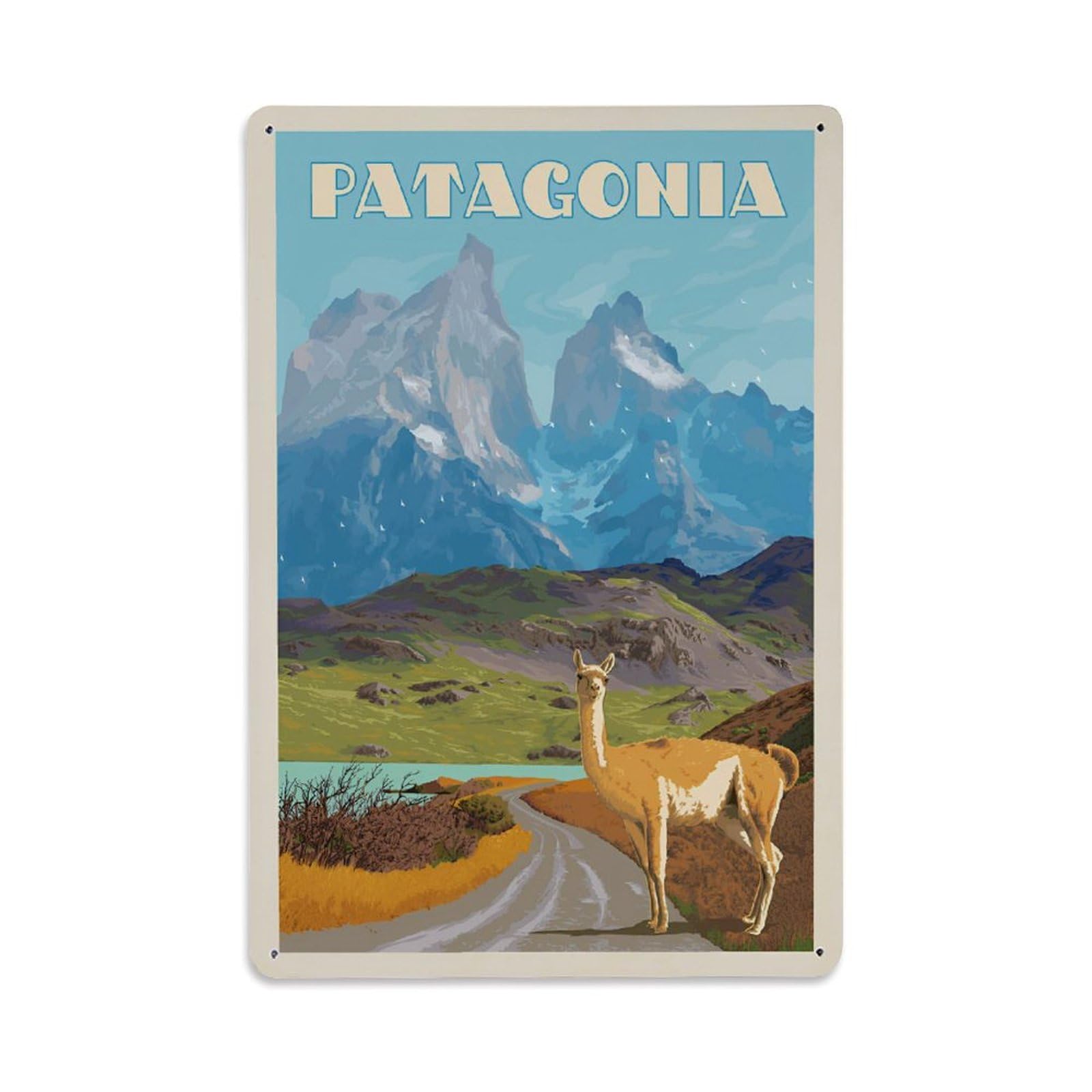 Vintage Travel Poster Metal Tin Sign Wall Decor for Cafe, Club, Garden Metal Poster 8x12Inch