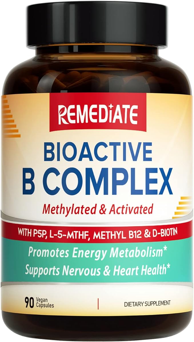 REMEDIATE B Complex, Methylated B Vitamins for Men & Women