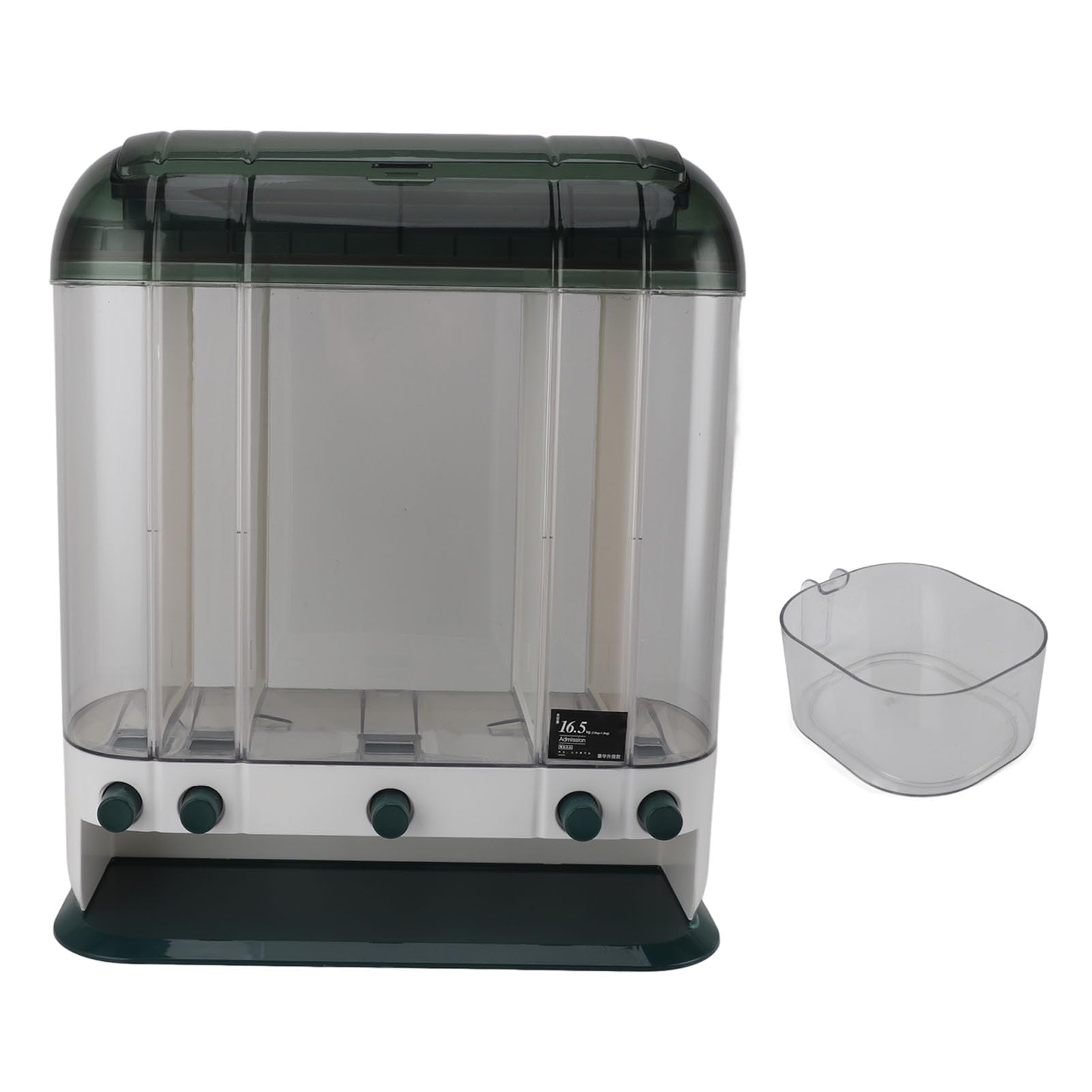 Dispenser Di Riso, Contenitore Ermetico Per Riso Ermetico In Materiale PP Per Alimenti Di Grande Capacità Da 16,5 Kg, Dispenser Per Cereali Con Misurino Per Conservazione Di Alimenti Secchi