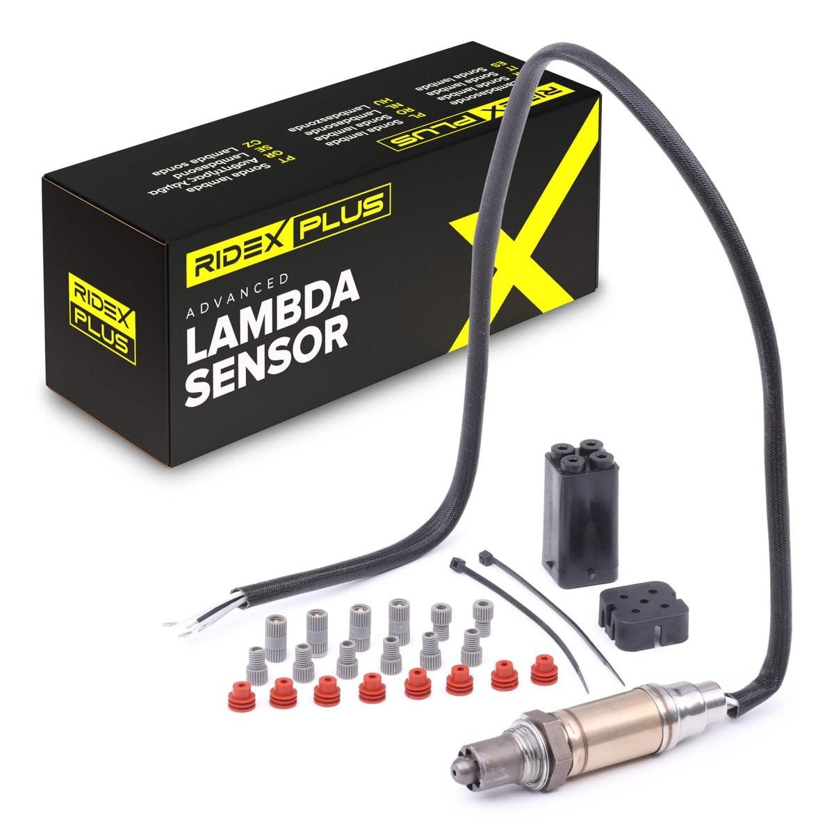 RIDEX PLUS 3922L0227P Sonda lambda con serracavo con materiale di fissaggio/montaggio senza spina/cappuccio