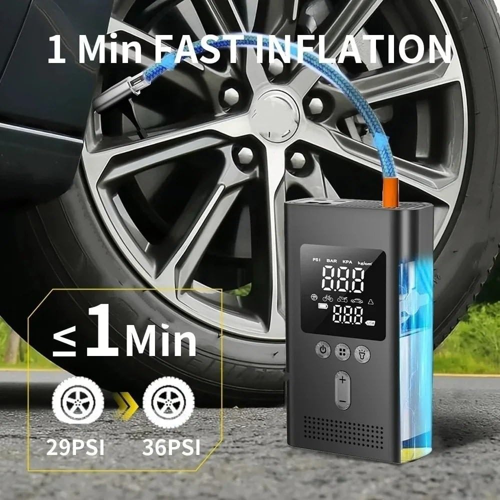 Compresseur Air Pneus à gonfleur externe portable Gonfleur Electrique
