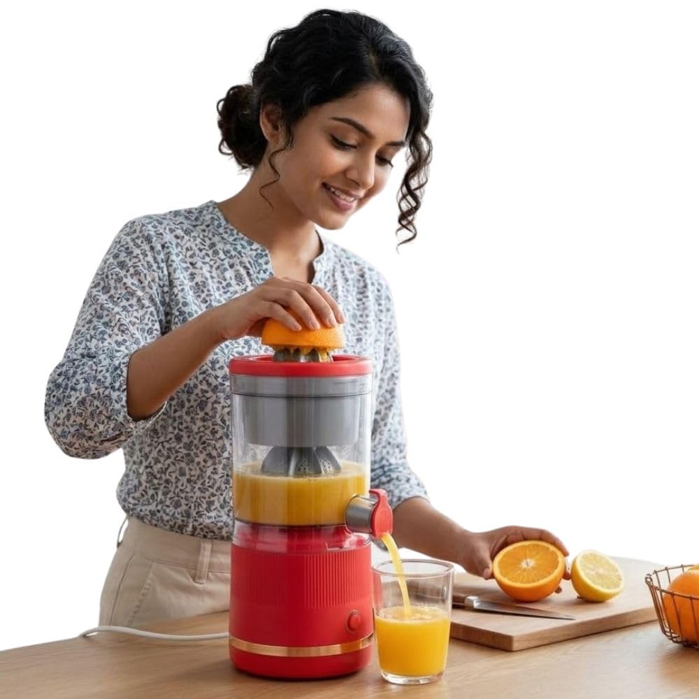 Drumstone 𝟏𝟓-𝐘𝐞𝐚𝐫 𝐖𝐚𝐫𝐫𝐚𝐧𝐭𝐲 AUTOMATIC ELECTRIC CITRUS JUICER – WIRELESS, USB-C RECHARGEABLE, PROFESSIONAL LEVER SQUEEZER, PORTABLE JUICE EXTRACTOR FOR ORANGES – 1-BUTTON OPERATION-image-43
