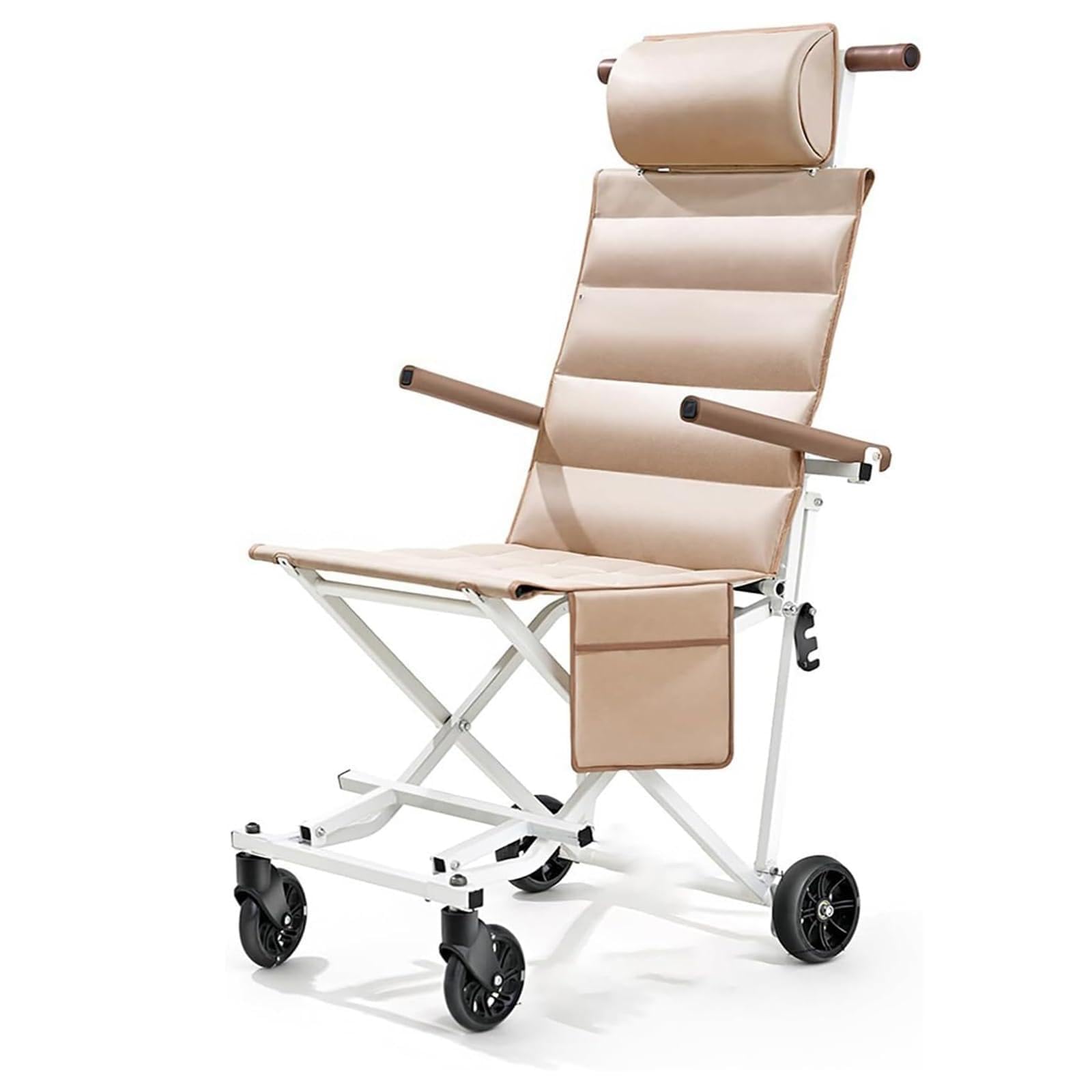 Leichter Reise-Rollstuhl,Tragbarer,Faltbarer Rollstuhl FüR Erwachsene,Zusammenklappbare RollstüHle Erwachsene,Rollstuhl,Leichte Erwachsene Und Senioren,Ideal Reisen(A)