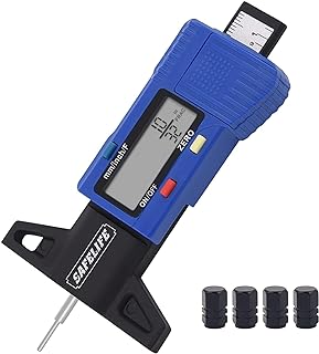 SAFELIFE Digital Tire Tread Depth Gauge, 3 Modes-Fractional Inch, Decimal Inch and Millimeter, Zeroable Tire Tread Depth Gauge for Motorcycles,Cars,Trucks,Vans,SUV Accurate Tyre Tread Depth Gauge