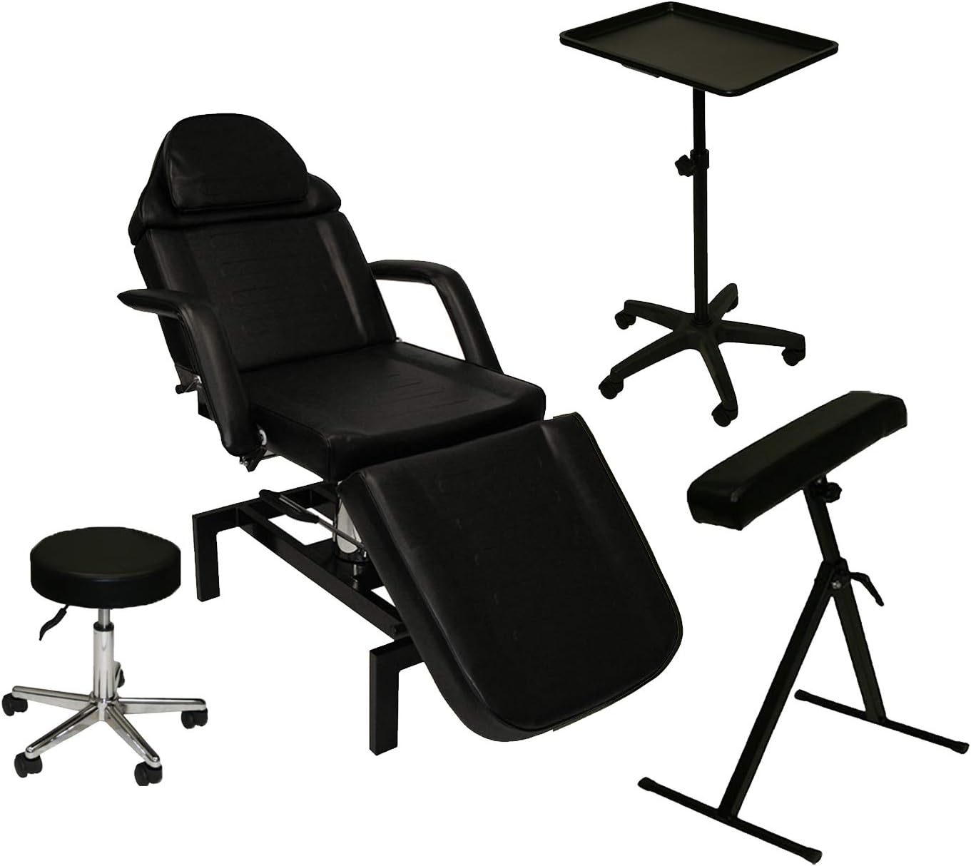 InkBed Tattoo Package Hydraulic Table Chair Arm Bar Bed Tray Studio Salon Spa Equipment