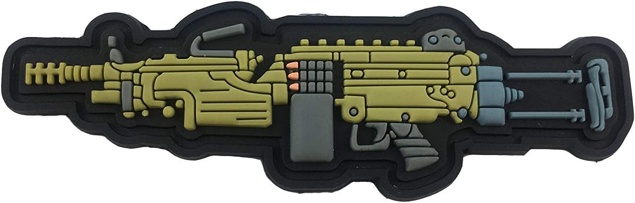 M249 Light Machine Gun PVC Morale Patch