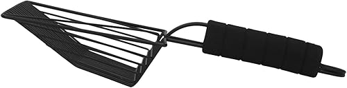 Miniatura 8 de Fydun Pala de metal reutilizable para gatos, pala de tamiz para mascotas, suministros para gatos y mascotas, amplia gama de usos (L (8.5 x 5.5 x 3.9