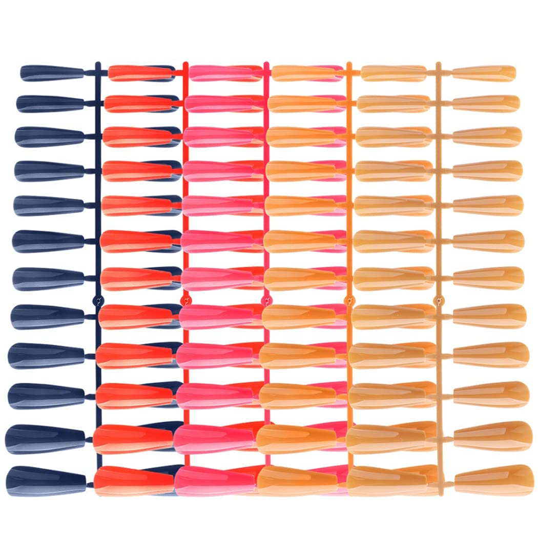 Detachable Decorations DIY Multicolor False Nail Tips Removable 120PCS Fashion DIY Decorative Creative Fingernail Tips Nails Extensions Tips-picture-30