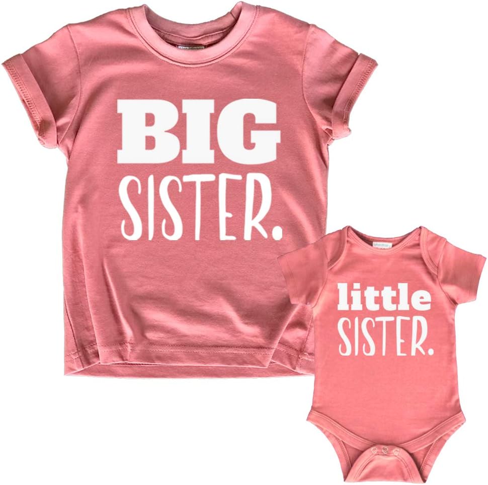 Unordinary Toddler big sister little sister matching outfits shirt gifts girls newborn baby set