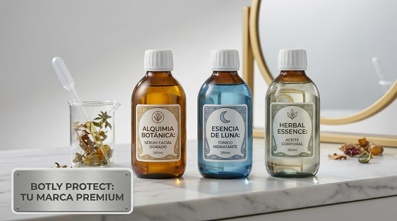 OTLY PROTECT 6x250ml Braunglasflaschen Set – UV-Schutz Glasflaschen inkl. Dispenser, Deckel, Schutzfolien & sterile Pasteurpipetten – Wiederverwendbare Aufbewahrungsbox für Apotheke & DIY