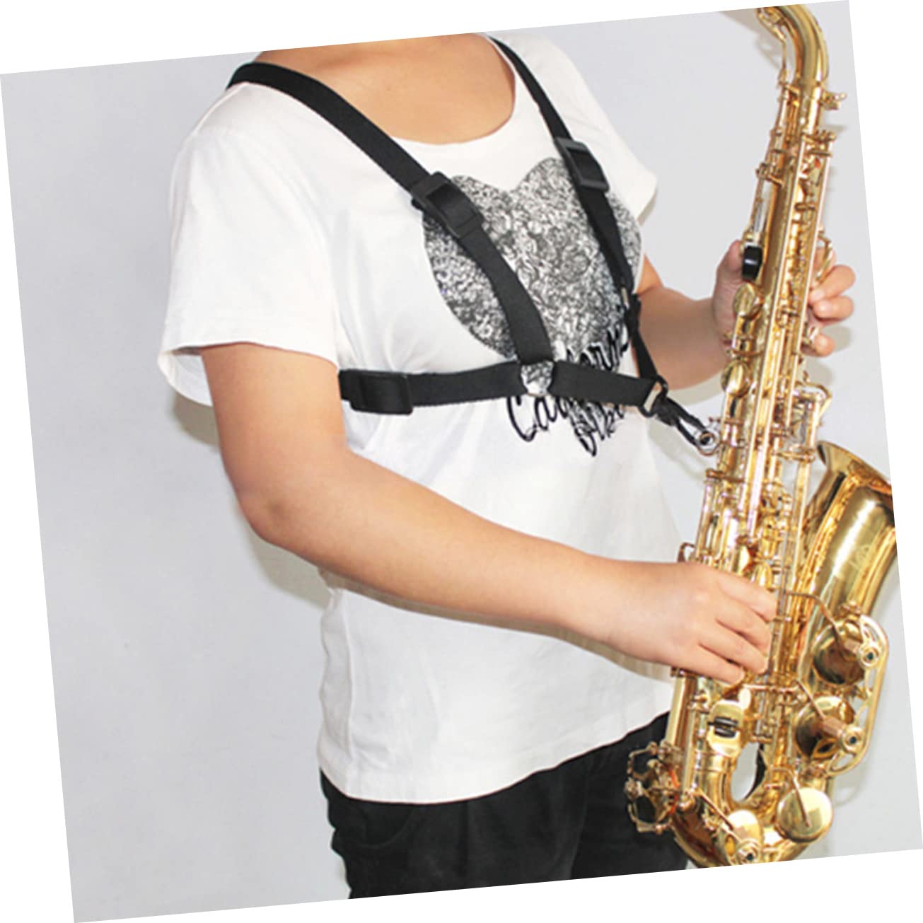 Holibanna 2pcs Adjustable Saxophone Harness Strap Soft Neck Strap for Alto Tenor and Soprano Saxophones Comfortable Replacement for Music Enthusiasts