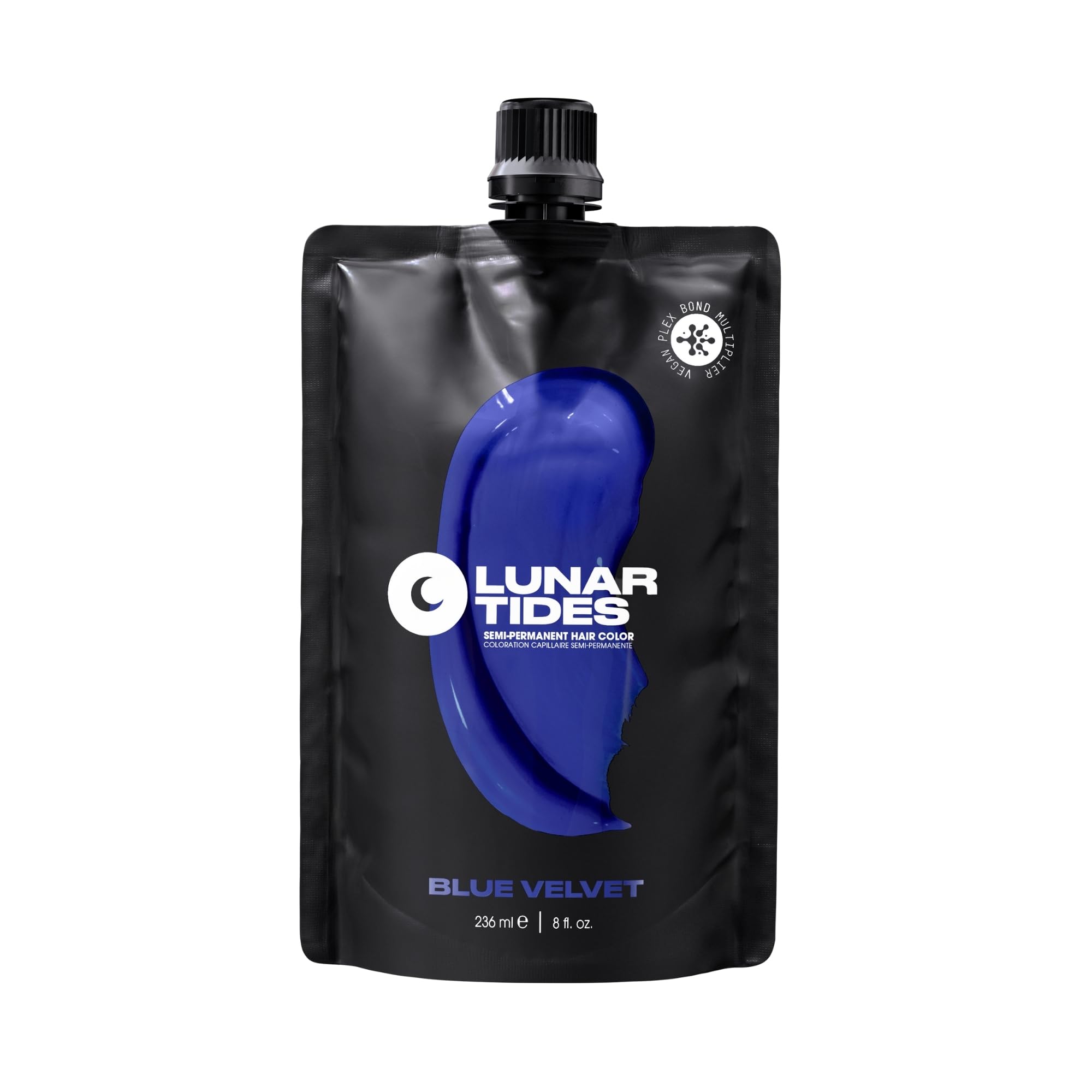 Blue Velvet, semi permanent hair dye blue - 118 ml - Lunar Tides