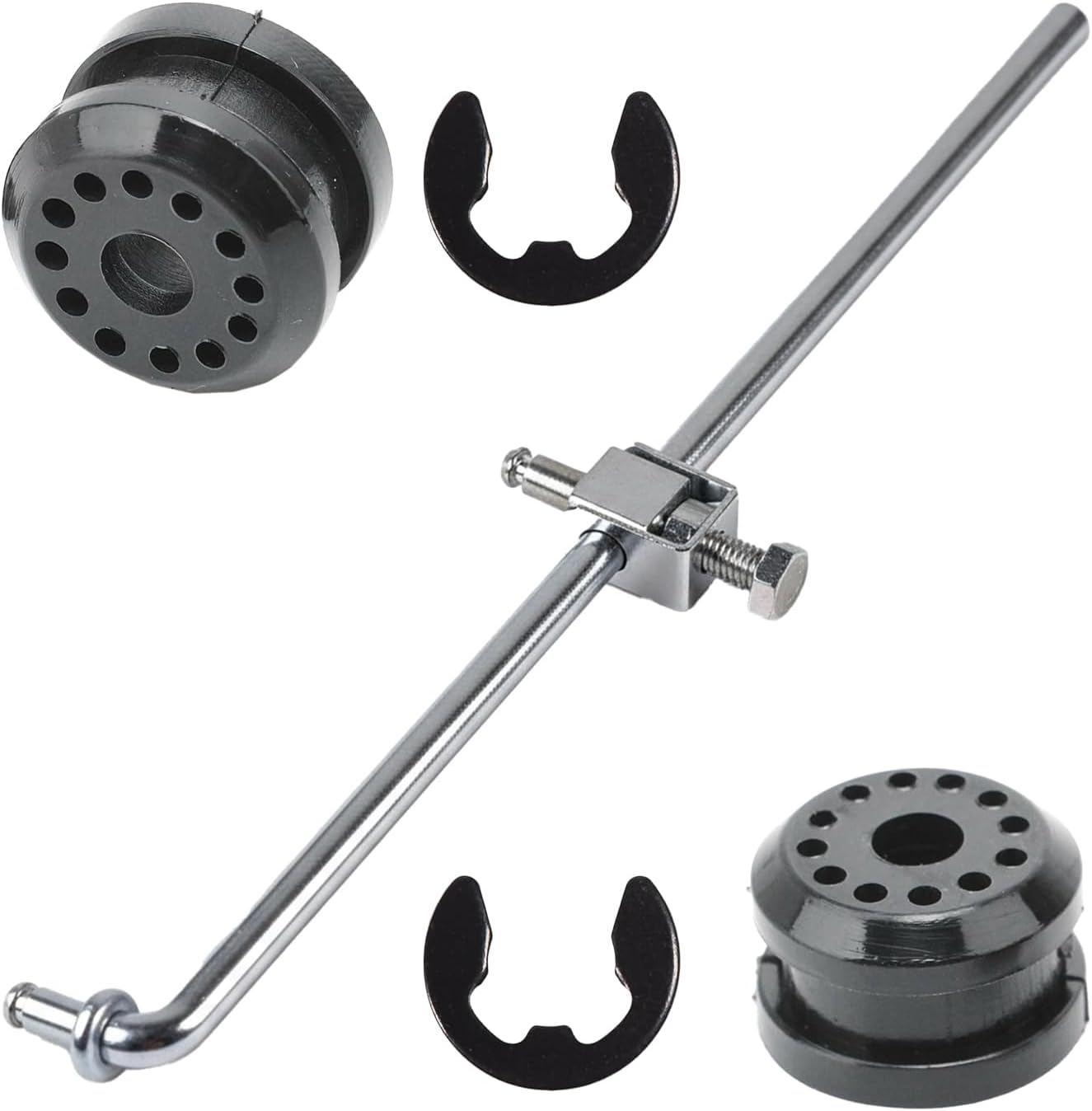 52105555AA Transfer Case Shifter Control Lever with 2 Clip+ 68078974AA Shift Linkage Bushings Kit Compatible with Dodge Ram 1500 2500 3500 2002 2003 2004 2005 4x4 models