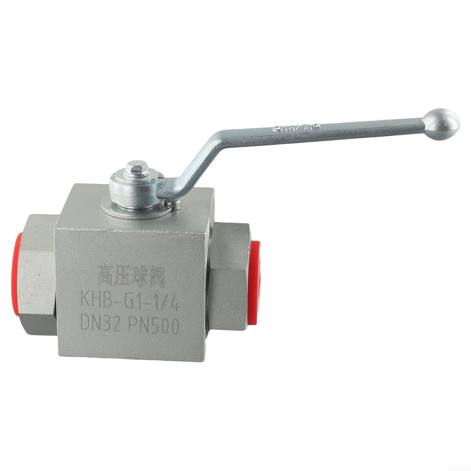 Válvula de bola hidráulica G1" de acero al carbono que elimina pérdidas de carga manual