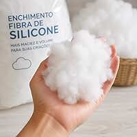 Enchimento Fibra Siliconada Virgem Macia Volumosa Meio Kg 1 Kg 2 Kg (1 Kg)