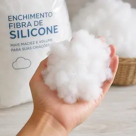 Enchimento Fibra Siliconada Virgem Macia Volumosa Meio Kg 1 Kg 2 Kg (1 Kg)