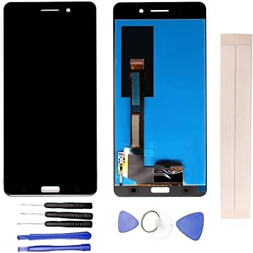 LCD Display & Replacement Touch Screen Digitizer Assembly with Free Tools for No-kia 6 2017 N6 TA-1000 TA-1003 TA-1033 TA-1025 IPS 5.5 Black
