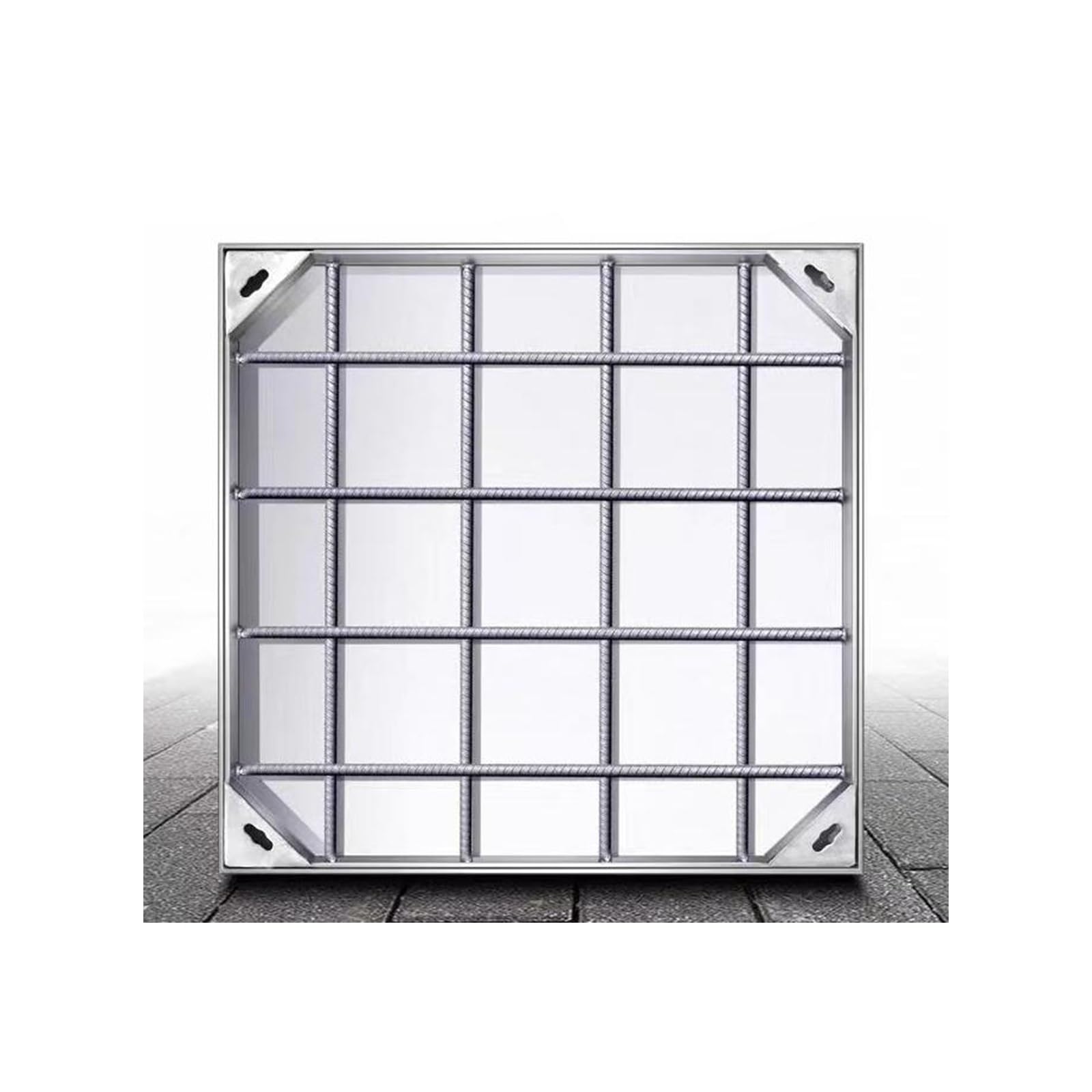 Manhole Covers, Stainless Steel Excellent Structural Strength, Suitable for A Variety of Application Environments(80 * 80 * 5cm/31.4 * 31.4 * 1.96in)
