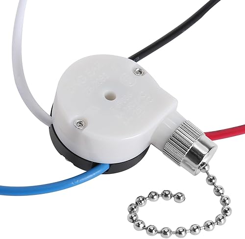 Interruptor de ventilador de techo zing Ear ZE-208S e89885 Interruptor de cadena de tracción 3 velocidades 4 interruptores de cable Pieza de