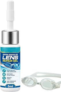 メガネ傷補修 5ml ゴーグルレンズメンテナンス洗浄ジェル | レンズ傷修復ジェル ビーチ・自宅・ジム・オフィス・屋外・水泳・通勤用